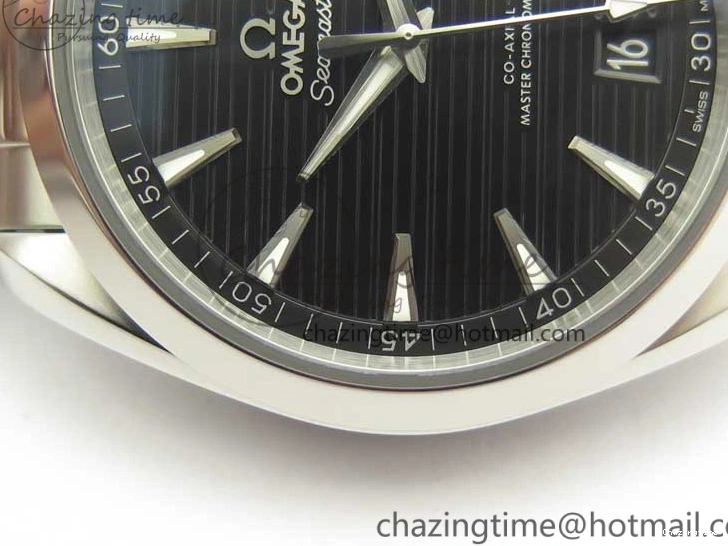 0721 Aqua Terra 150M Master Chronometers VSF 1:1 Best Edition Black Dial SS Hand on SS Bracelet A8900 Super Clone Functional 8009